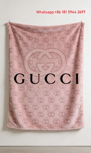 Gucci Pink Monogram Tapestry Blush GG Gucci Throw Blankets IMG_2879